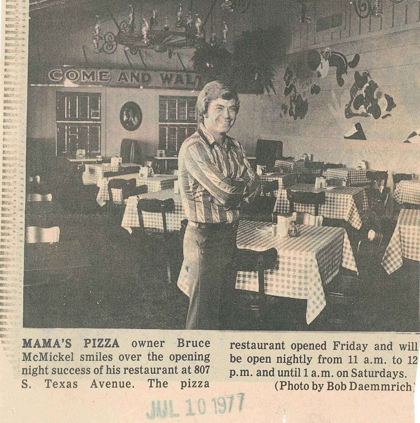 The Eagle Archives: Mama's Pizza